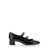 Stuart Weitzman 'Claris' Black Mary Jane With Rhinestones Buckles In Patent Leather Woman Black