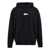 MM6 Maison Margiela Logo label hoodie Black