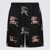 Burberry Burberry Black And Beige Silk Shorts Beige