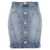 Balmain Button denim skirt Light Blue