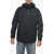 Woolrich Nylon Winter Trail Windbreaker Jacket With Frontal Zip Black