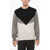 Neil Barrett Crew Neck Modernist Sweater With Color Block Design Black & White