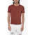 CORNELIANI Id Crewneck Short Sleeved T-Shirt Burgundy