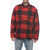 Woolrich Wool Overshirt With Check Pattern Red