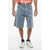 Dior Dior X Erl Velour Shorts With Vintage Effect Light Blue