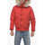 Woolrich Cropped Polar Parka With Real Fur Red