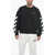 Off-White Permanent Brushed Cotton Diag Helvetica Crew-Neck Sweatshirt Black