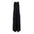 TOTÊME Long Black Dress With Scoop Neck In Jersey Woman Black