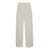 Brunello Cucinelli White Baggy Jeans With Button Closure In Stretch Cotton Denim Woman WHITE