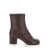Maison Margiela 'Tabi' Brown Ankle Boots With Pre-Shaped Toe In Leather Woman BROWN
