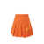 J.LINDEBERG Recycled technical fabric pleated skirt Orange