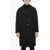 Neil Barrett Wool Blend Kimono Coat With Flush Pockets Black