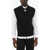 Neil Barrett Knitted Triangle Vest With Cut-Out Detail Black