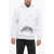 Sprayground Brushed Cotton Hoodie With Contrasting Print White