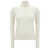 Chloe Logo embroidery turtleneck sweater White