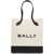 Bally Bar Keep On Tote Bag NATURAL/BLACK+ORO