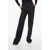 Balenciaga Garde-Robe Straight Fit Mohair Blend Pants Black