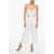 Ermanno Scervino Cropped Fit Jumpsuit With Cut-Outs And Flower Patch White