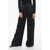 Versace Viscose Palazzo Fit Cargo Pants Black