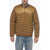 Woolrich Quilted Lightweitght Jacket With Crewneck Brown