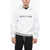 HELMUT LANG Logo Print Hoodie White