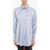 Patou Satin Oversized Fit Shirt Light Blue