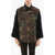 TU LIZÉ Camouflage Saharan Jacket With Crochet Sleeve Green