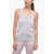 Jil Sander Stretchy Tank Top With Embossed Detail Pink