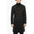 Neil Barrett Wool Blend Slim Fit Coat With Full Zip Black