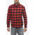 Woolrich Buffalo Checked Trout Run Shirt With Button-Down Collar Black