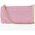 ANITA BILARDI Leather Clutch With Shoulder Chain Pink