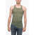 Rick Owens Ribbed Basic Tank Top Green