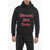 DSQUARED2 Fleeced Cotton Gothsurfer Hoodie Black