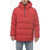 Woolrich Half-Zipped Comfort Down Jacket Red