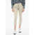 Dondup Cotton Twill Pants With Ornamental Buttons Beige