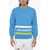 Sprayground Brushed Sweatshirt With Logo Print Blue