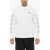 Off-White Long Sleeved Crew-Neck T-Shirt With Contrasting Embroideries White