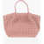 SERAPIAN Braided Leather Hand Bag Pink