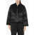 Loulou Studio Velvet Lafu Padded Jacket With Zip Closure Black