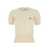 Vivienne Westwood 'Bea' Cream White Cropped T-Shirt With Orb Embroidery In Cotton And Cashmere Woman WHITE