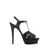 Saint Laurent Saint Laurent Tribute Heeled Leather Sandals Black