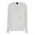 PLAIN White Shirt With Volant In Lightweight Fabric Woman WHITE