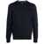 Hugo Boss Boss Virgin Wool Sweater With Embroidered Logo BLUE