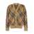 Burberry Burberry Check Wool Cardigan Beige