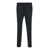 PT TORINO Black Slim Pants With Concealed Closure In Fabric Man Black