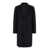 Emporio Armani Black Single-Breasted Coat With Notched Revers In Wool Man Black