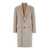 Lardini Beige Single-Breasted Coat With Notched Revers In Alpaca Blend Man Beige