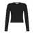 Michael Kors Michael Kors Ribbed Knit Top With Laces Black