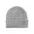 Golden Goose Golden Goose Ribbed Wool Beanie With Logo Embroidery GREY