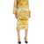 Dolce & Gabbana "Stretch Silk Skirt With Maiolica MIX MAIOLICA GIALLO